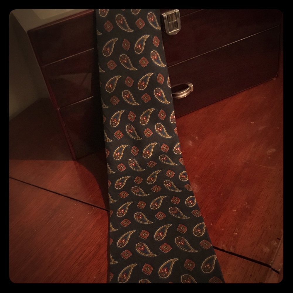 Silk Paisley American Designer Vintage Tie